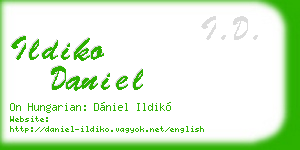 ildiko daniel business card